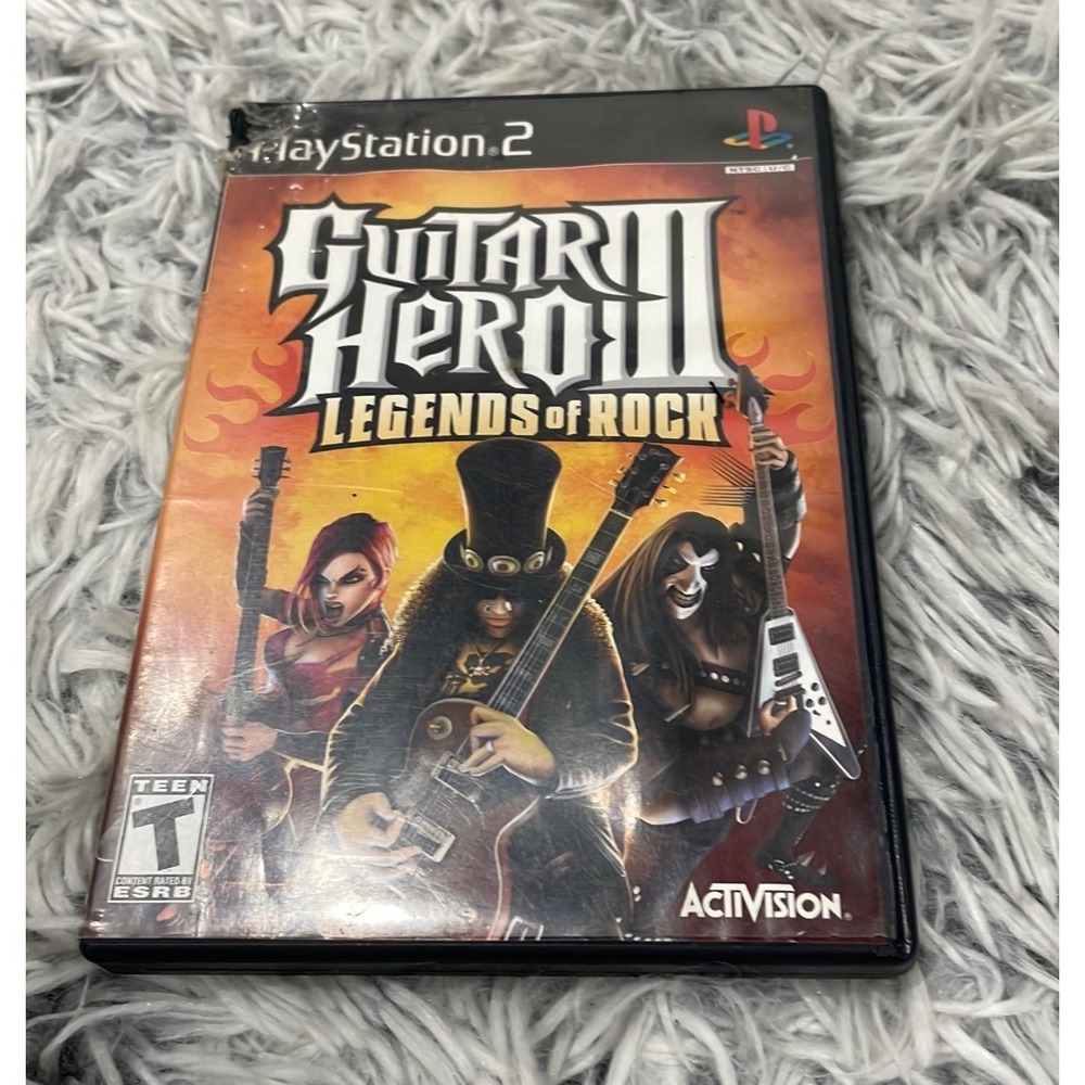 Guitar Hero III Legends of Rock For Playstation‎ 2 video game DVD